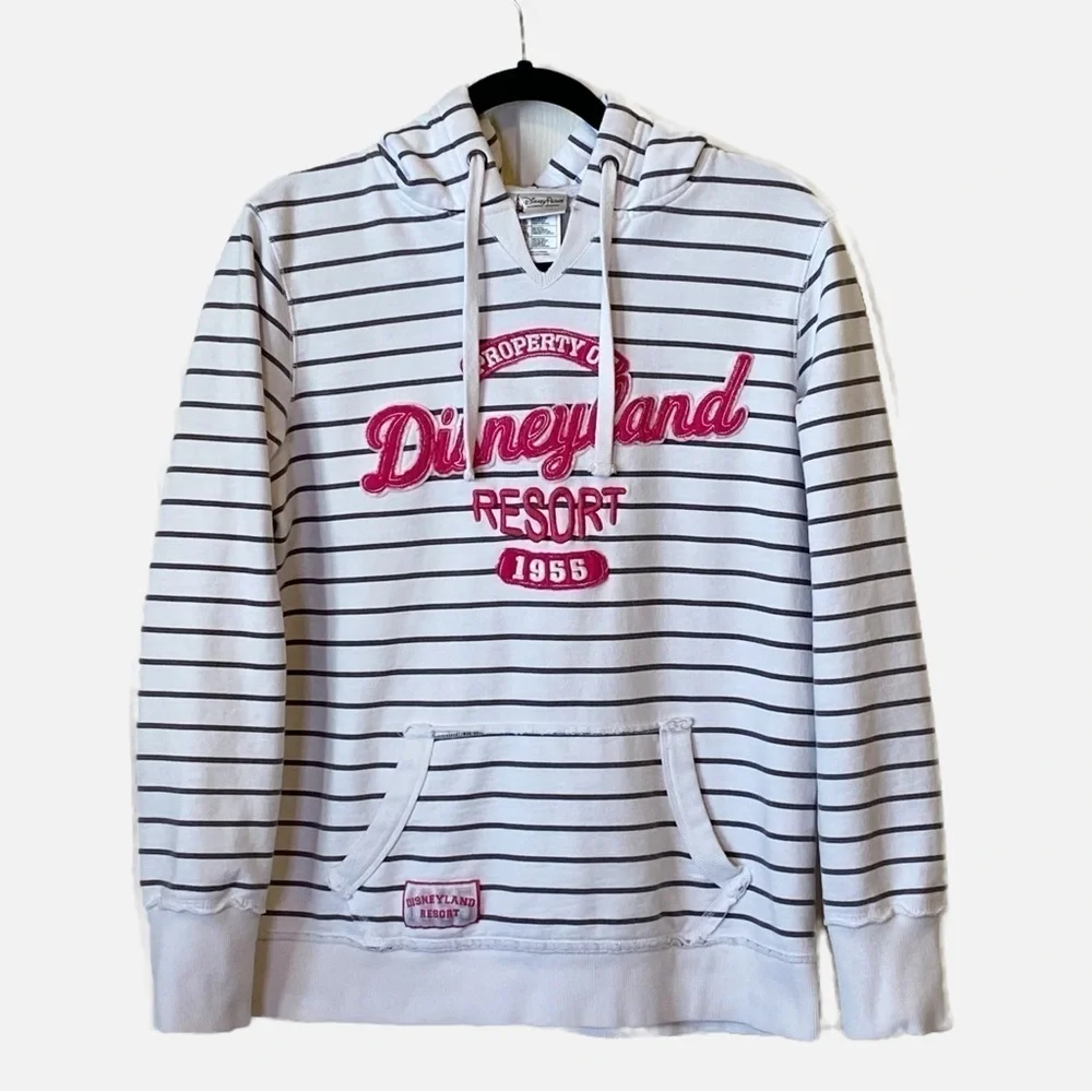Disneyland Resort Pullover Striped Hoodie Girl’s Large